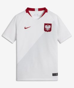 2018 Poland Stadium Home-fodboldtrøje til store børn - Hvid