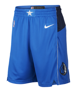 Dallas Mavericks Icon Edition Nike NBA Swingman-shorts til mænd - Blå
