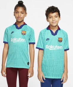 FC Barcelona 2019/20 Stadium Third-fodboldtrøje til store børn - Grøn
