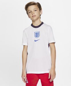 England 2020 fodbold-hjemmebanetrøje til store børn - Hvid