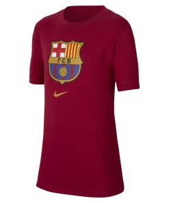 FC Barcelona - T-shirt til store børn - Rød