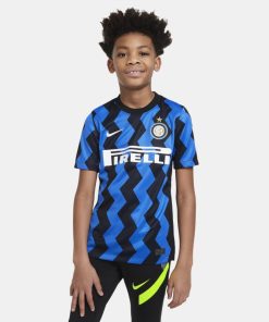 Inter Milan 2020/21 Stadium Home-fodboldtrøje til større børn - Blå