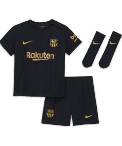 FC Barcelona 2020/2021 Away-fodboldsæt til babyer/småbørn - Sort