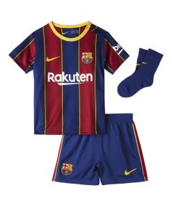 FC Barcelona 2020/2021 Home-fodboldsæt til babyer/småbørn - Blå