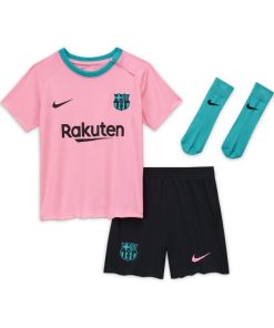 FC Barcelona 2020/2021 Third-fodboldsæt til babyer/småbørn - Pink