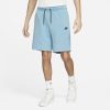 Forvaskede Nike Sportswear Tech Fleece-shorts til mænd - Blå
