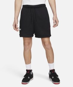 Jordan AJ5-shorts i mesh med grafik til mænd - Sort