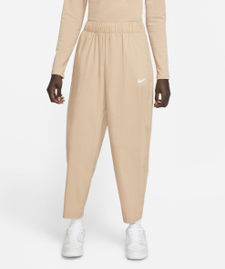Faconsyede Nike Sportswear Essential-bukser med høj talje til kvinder - Brun