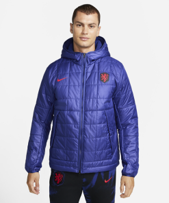 Fleeceforet Holland Nike-jakke med hætte til mænd - Blå
