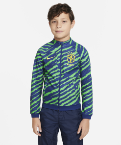 Brazil Academy Pro Nike Football-jakke til større børn - Blå