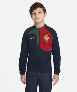 Nike Portugal Academy Pro-fodboldjakke til større børn - Blå