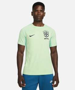 Brazil Strike Nike Dri-FIT-fodboldtrøje med korte ærmer til mænd - Grøn