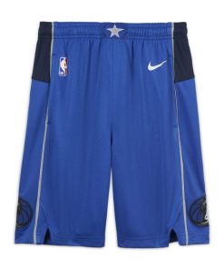 Dallas Mavericks Icon Edition Nike NBA Swingman-shorts til store børn - Blå
