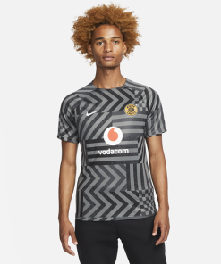 Kaizer Chiefs F.C. Nike Dri-FIT-fodboldtræningstrøje til mænd - Sort