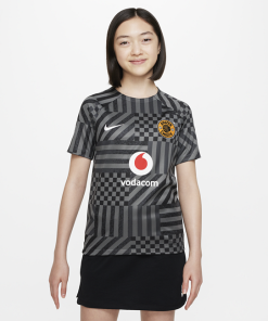 Kaizer Chiefs F.C. Nike Dri-FIT træningsfodboldtrøjen til større børn - Sort