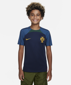 Kortærmet Portugal Strike Nike Dri-FIT-fodboldtrøje til større børn - Blå
