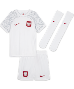 Polen 2022/23 Home-fodboldsæt til mindre børn - Hvid