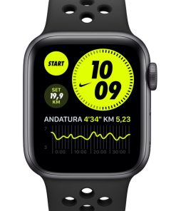 Apple Watch Nike Series 6 (GPS + Cellular) med Nike Sportsrem 40 mm urkasse i Space Gray-aluminium - Sort