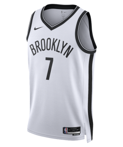 Brooklyn Nets Association Edition 2022/23 Nike Dri-FIT NBA Swingman-trøje - Hvid