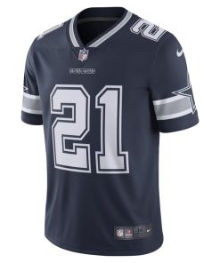 NFL Dallas Cowboys Vapor Untouchable (Ezekiel Elliott)-Limited fodboldtrøje til mænd - Blå