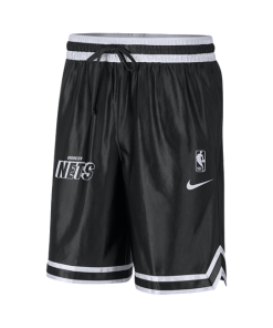 Brooklyn Nets Courtside Nike Dri-FIT NBA-shorts til mænd - Sort