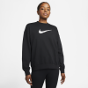 Nike Dri-FIT Get Fit-træningssweatshirt med grafik og rund hals til kvinder - Sort