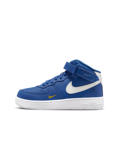 Nike Force 1 Mid SE 40th-sko til mindre børn - Blå